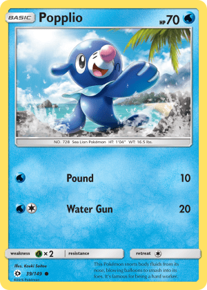 Popplio (Cosmos Holofoil)