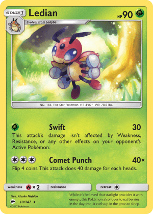 Ledian (Reverse Holofoil)