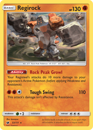 Regirock (League Stamp)