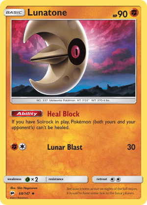 Lunatone (Reverse Holofoil)
