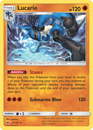 Lucario (Reverse Holofoil)