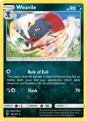 Weavile (Reverse Holofoil)