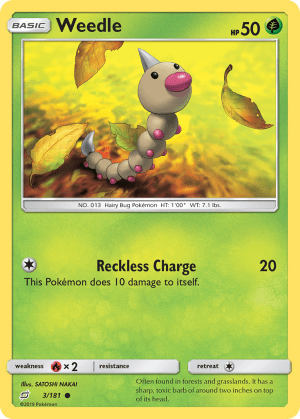 Weedle (Reverse Holofoil)