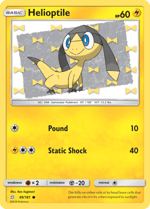 Helioptile (Reverse Holofoil)