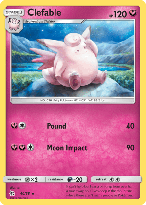 Clefable (Reverse Holofoil)