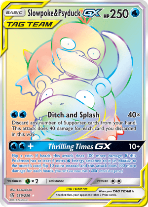 Slowpoke & Psyduck-GX (Holofoil)