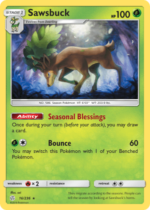 Sawsbuck (Reverse Holofoil)