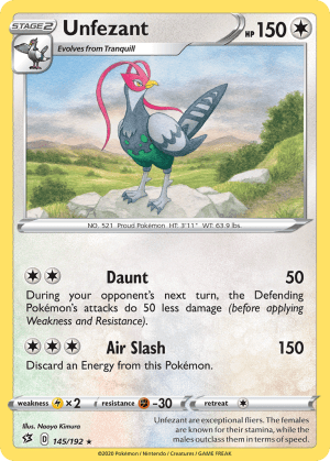 Unfezant (Reverse Holofoil)