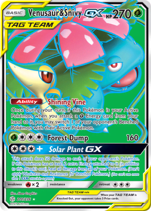 Venusaur & Snivy-GX (Holofoil)