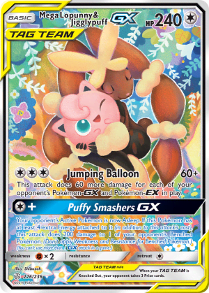 Mega Lopunny & Jigglypuff-GX (Holofoil)
