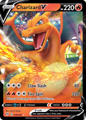 Charizard V (Play Pokemon Stamp Holofoil)