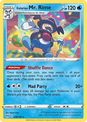Galarian Mr. Rime (Play Pokemon Stamp)