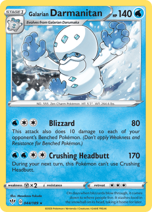 Galarian Darmanitan (Cracked Ice Holofoil)
