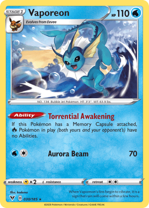 Vaporeon (Reverse Holofoil)