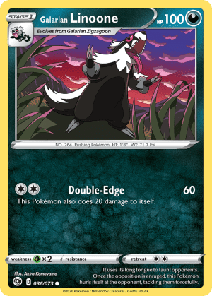 Galarian Linoone (Reverse Holofoil)