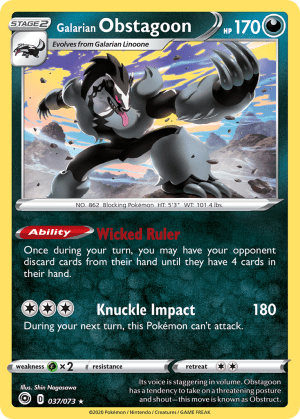 Galarian Obstagoon (Holofoil)