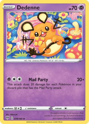 Dedenne (Play Pokemon Stamp Holofoil)