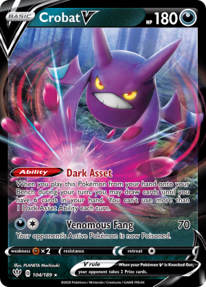 Crobat V (Play Pokemon Stamp Holofoil)