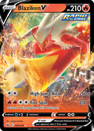 Blaziken V (Play Pokemon Stamp Holofoil)