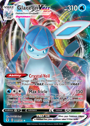 Glaceon VMAX (Play Pokemon Stamp Holofoil)