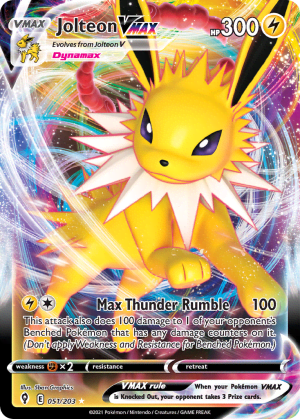Jolteon VMAX (Play Pokemon Stamp Holofoil)