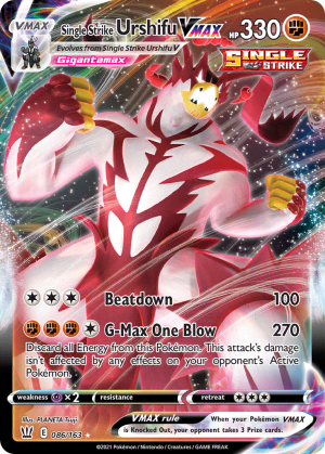 Single Strike Urshifu VMAX (Play Pokemon Stamp Holofoil)