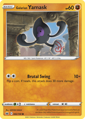 Galarian Yamask (Reverse Holofoil)