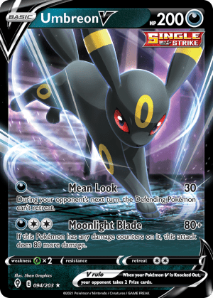 Umbreon V (Play Pokemon Stamp Holofoil)