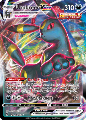 Umbreon VMAX (Play Pokemon Stamp Holofoil)