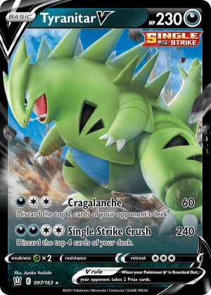 Tyranitar V (Play Pokemon Stamp Holofoil)