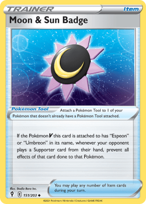Moon & Sun Badge (Reverse Holofoil)