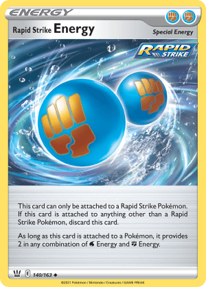 Rapid Strike Energy (Play Pokemon Stamp Holofoil)