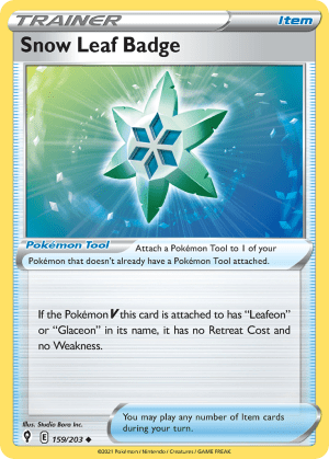 Snow Leaf Badge (Reverse Holofoil)
