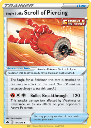Single Strike Scroll of Piercing (Reverse Holofoil)
