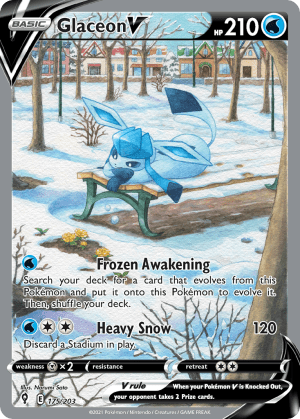Glaceon V (Holofoil)