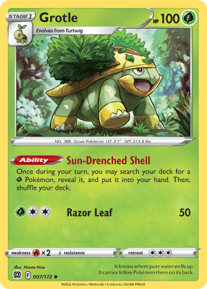 Grotle (Play Pokemon Stamp)