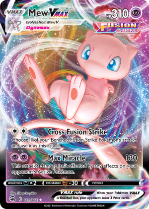 Mew VMAX (Play Pokemon Stamp Holofoil)