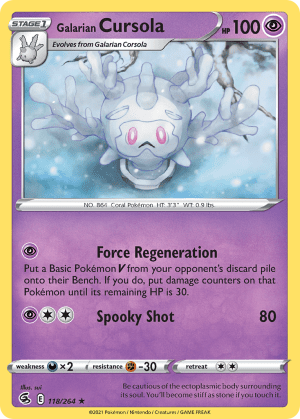 Galarian Cursola (Reverse Holofoil)