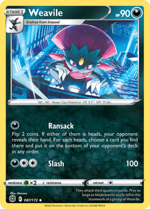 Weavile (Reverse Holofoil)
