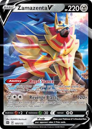 Zamazenta V (Play Pokemon Stamp Holofoil)