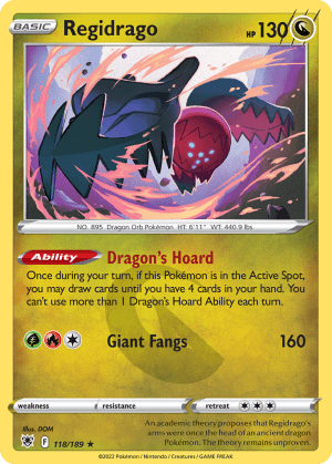 Regidrago (Play Pokemon Stamp)