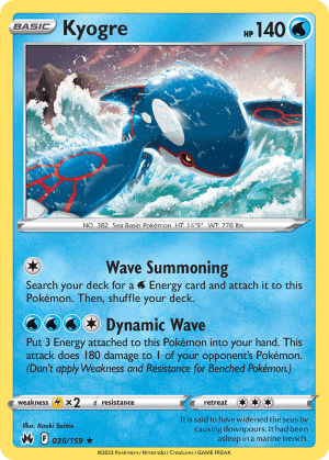 Kyogre (Reverse Holofoil)