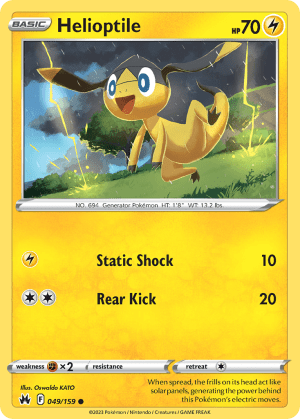 Helioptile (Reverse Holofoil)