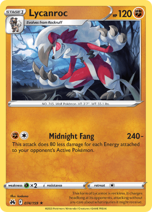 Lycanroc (Reverse Holofoil)