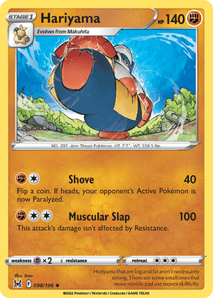 Hariyama (Reverse Holofoil)