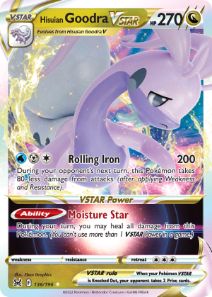 Hisuian Goodra VSTAR (Play Pokemon Stamp Holofoil)