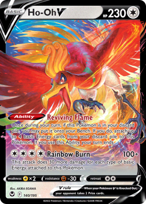Ho-Oh V (Play Pokemon Stamp Holofoil)