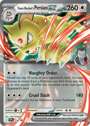 Team Rocket's Persian ex (Holofoil)
