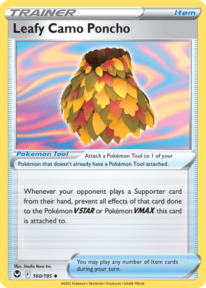Leafy Camo Poncho (Reverse Holofoil)