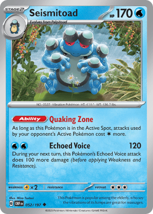 Seismitoad (Reverse Holofoil)